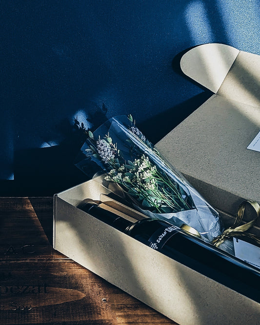 ＜Gift Set＞　花とワイン BOX